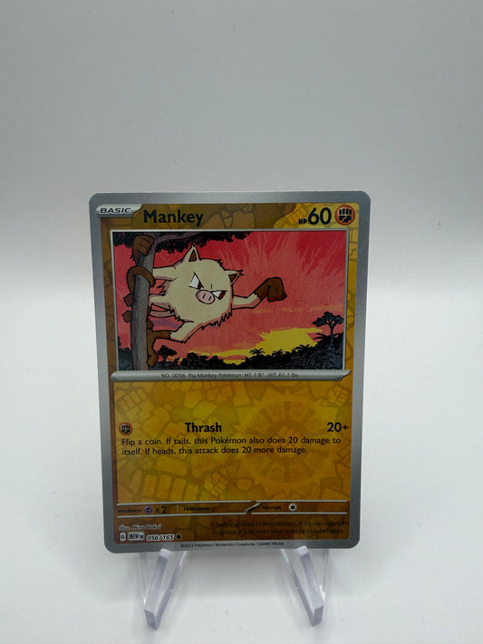 Pokemon Karte Reverse 151 Menki 56/165 Englisch
