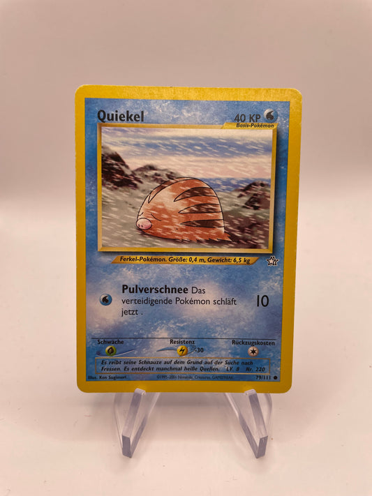 Pokemon Karte Neo Genesis Quiekel 79/111 Deutsch