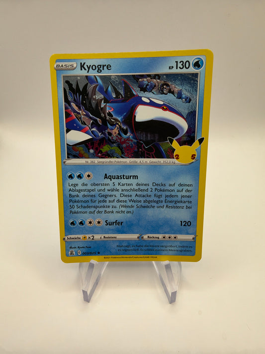 Pokemon Karte Celebration Kyogre 3/25 Deutsch