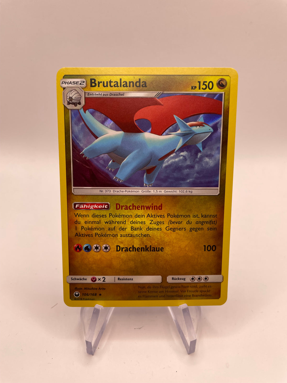 Pokemon Karte Holo Brutalanda 106/168 Deutsch