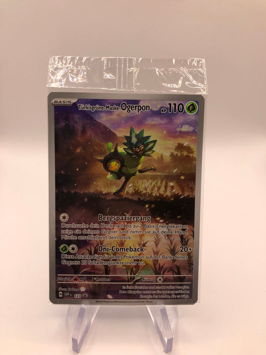 Pokemon Karte Art-Rare Promo Ogerpon 123 Deutsch