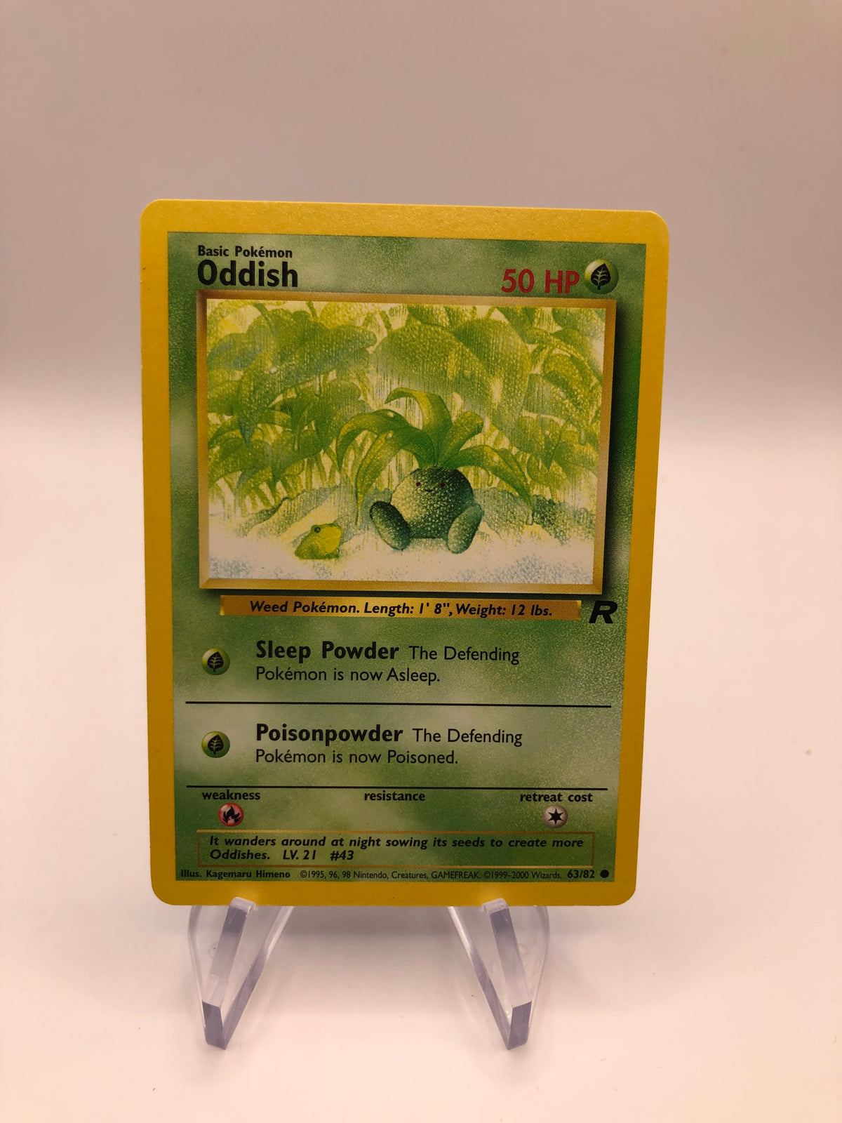 Pokemon Karte Myrapla 63/82 Rocket Englisch