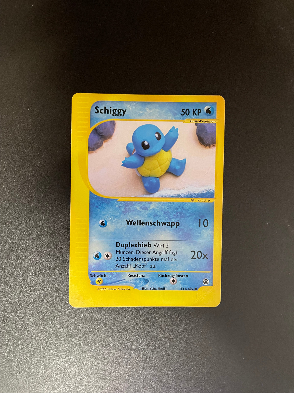 Pokemon Karte e-Series Schiggy 131/165 Deutsch