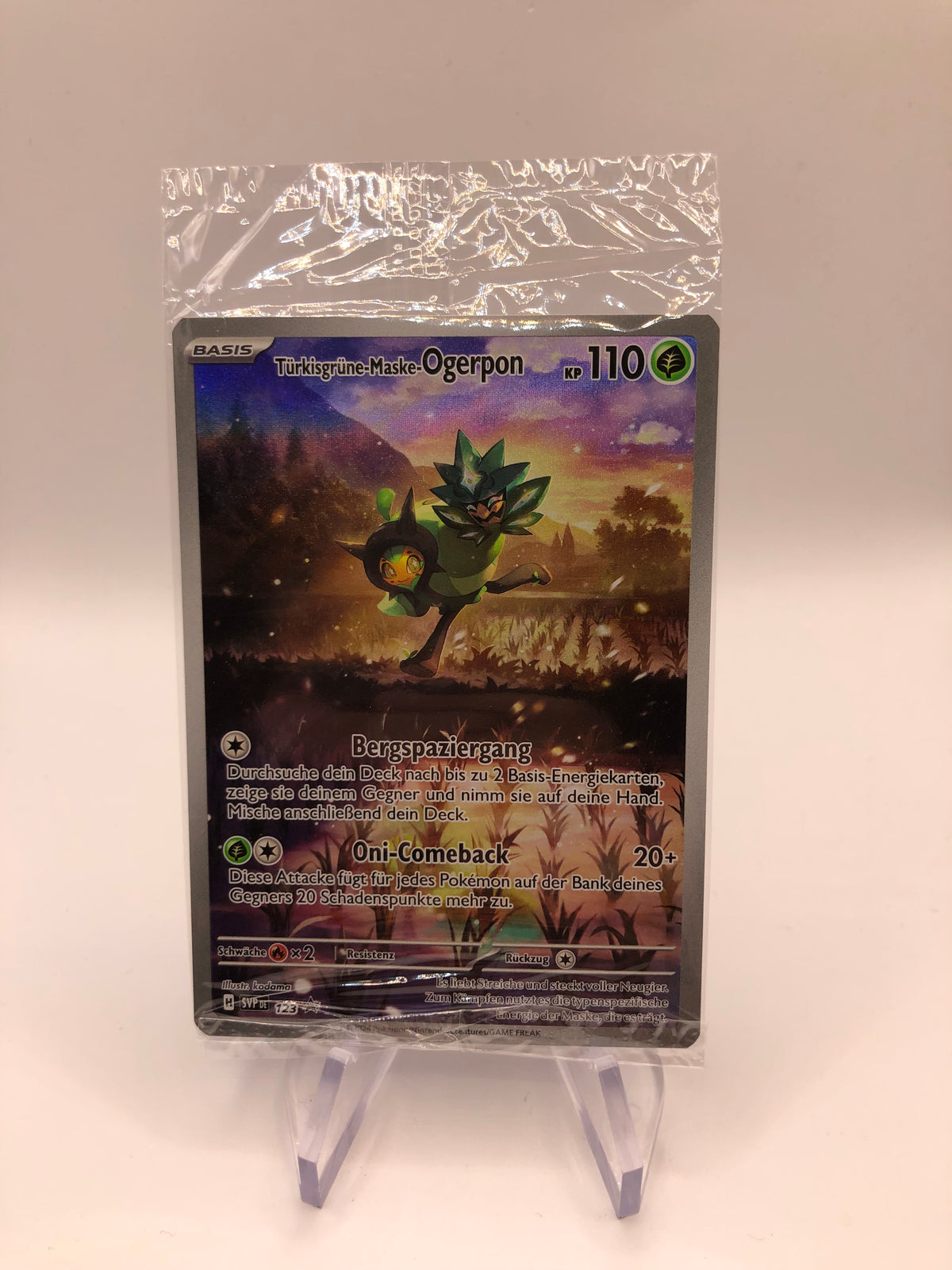 Pokemon Karte OVP Promo Art Rare Ogerpon 123 Deutsch