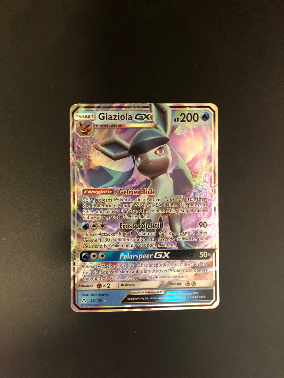 Pokemon Karte Promo GX Glaziola 39/156 Deutsch