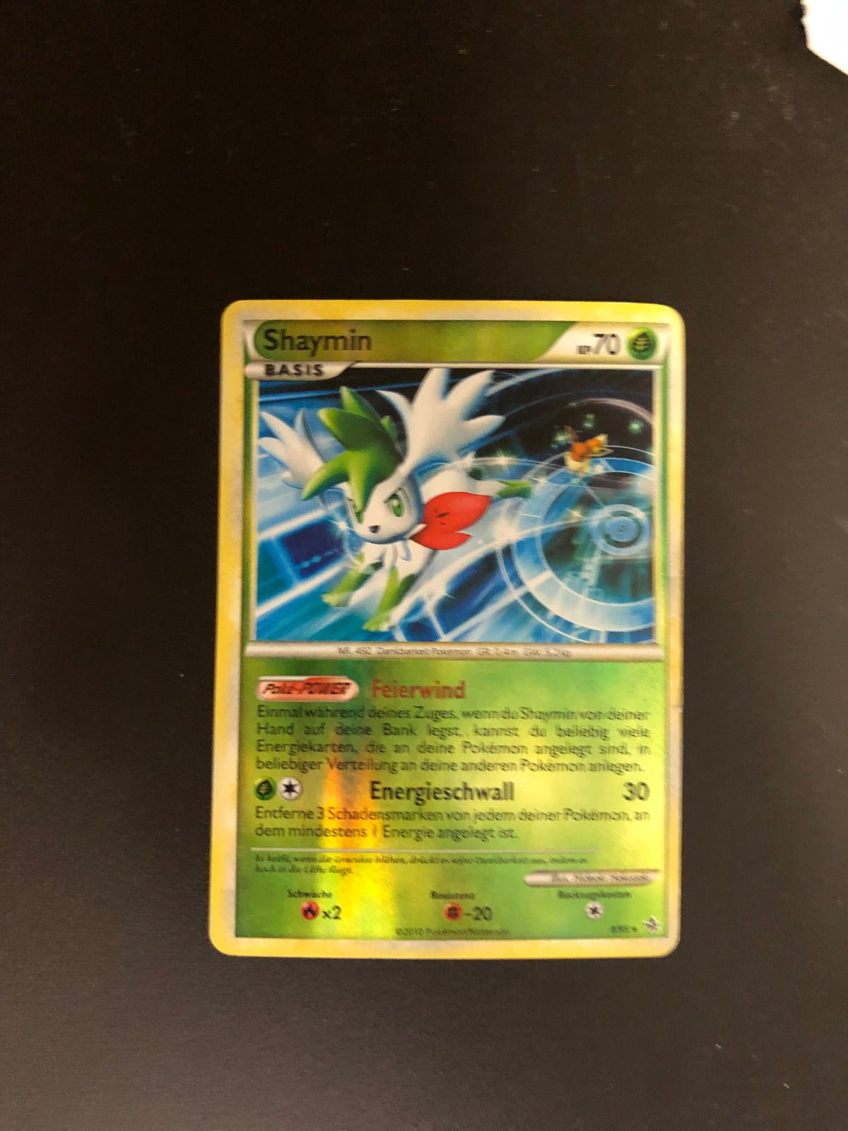 Pokemon Karte Revers Shaymin 8/95 Deutsch