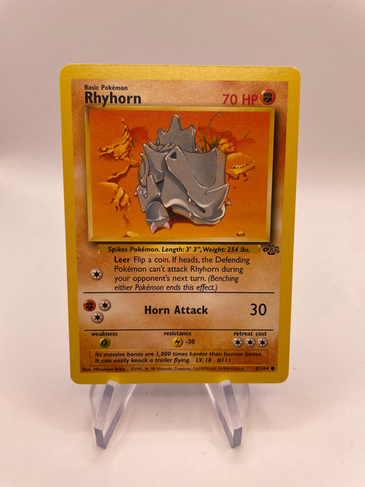 Pokemon Karte Rhyhorn 61/64 Jungel Englisch