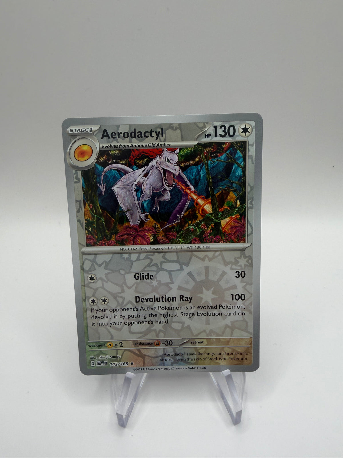Pokemon Karte Reverse 151 Aerodactyl 142/165 Englisch