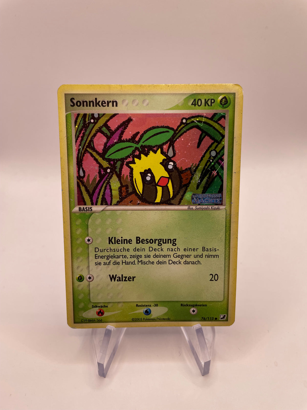 Pokemon Karte Stamp Sonnkern 76/115 Deutsch