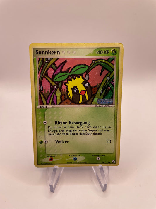 Pokemon Karte Stamp Sonnkern 76/115 Deutsch