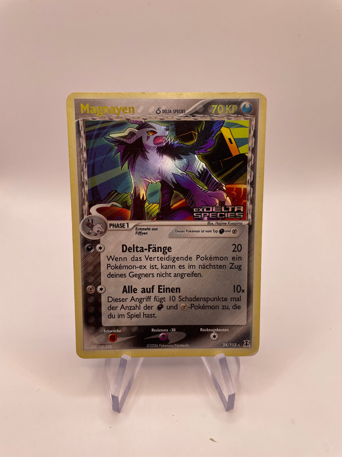 Pokemon Karte Stamp Delta Species Magnayen 24/113 Deutsch