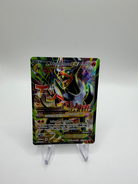 Pokemon Karte Ex Fullart Mega Hundemon 154/162 Deutsch