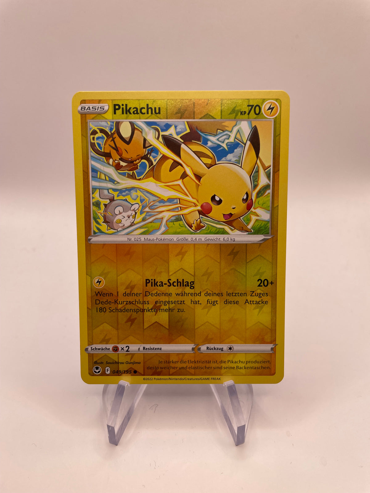 Pokémon Karte Pikachu 49/195 Deutsch