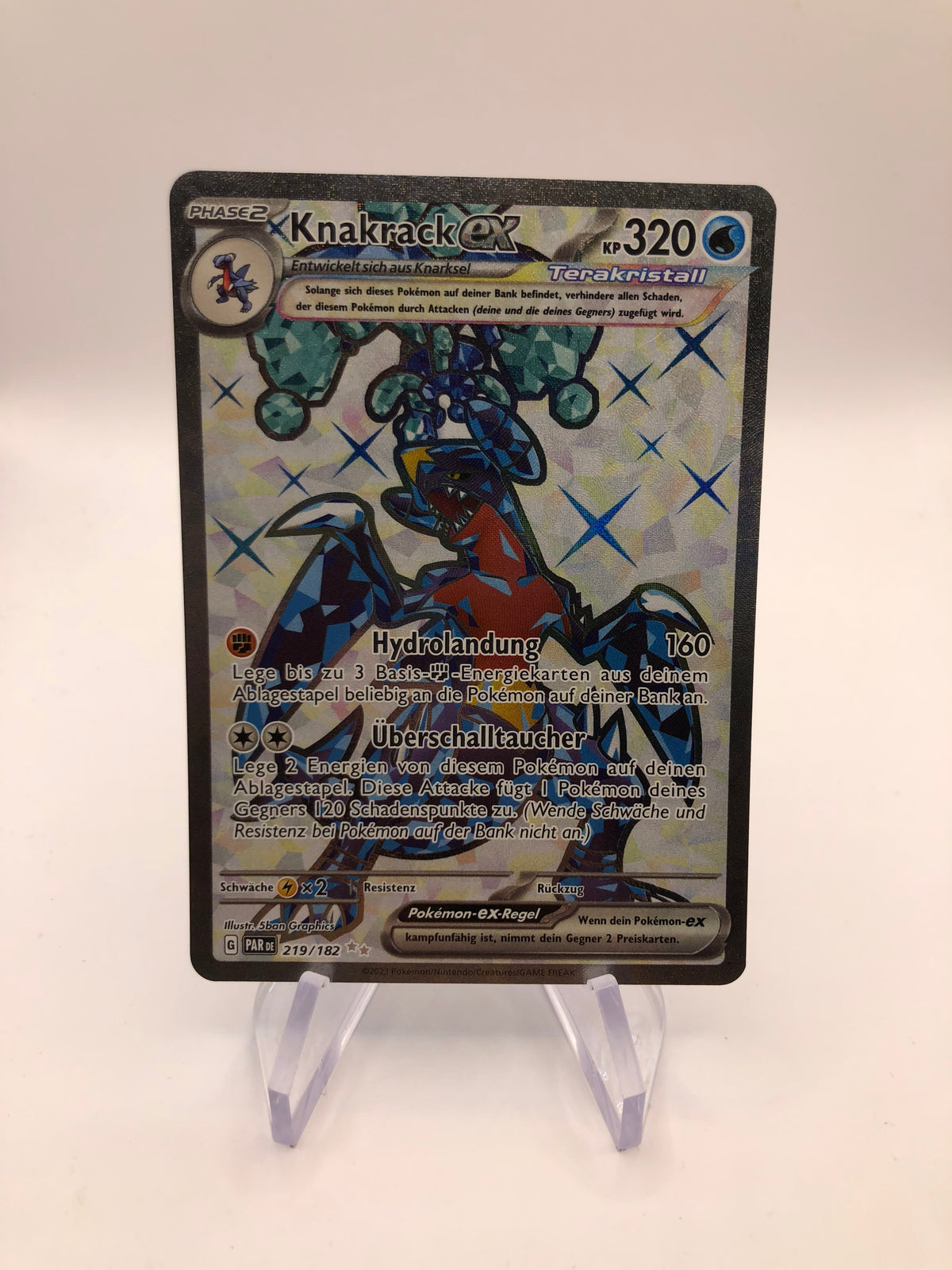 Pokemon Karte Promo EX Fullart Knakrack 219/182 Deutsch