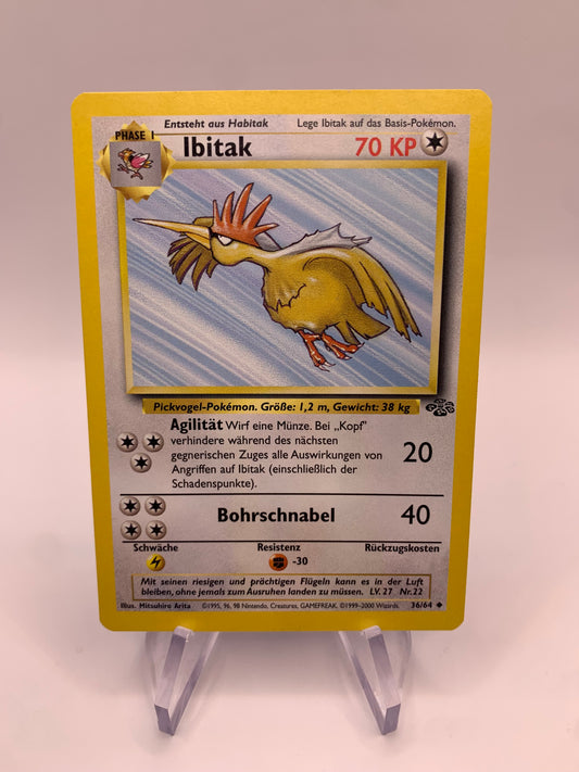 Pokémon Card Ibitak 36/64 Jungle German
