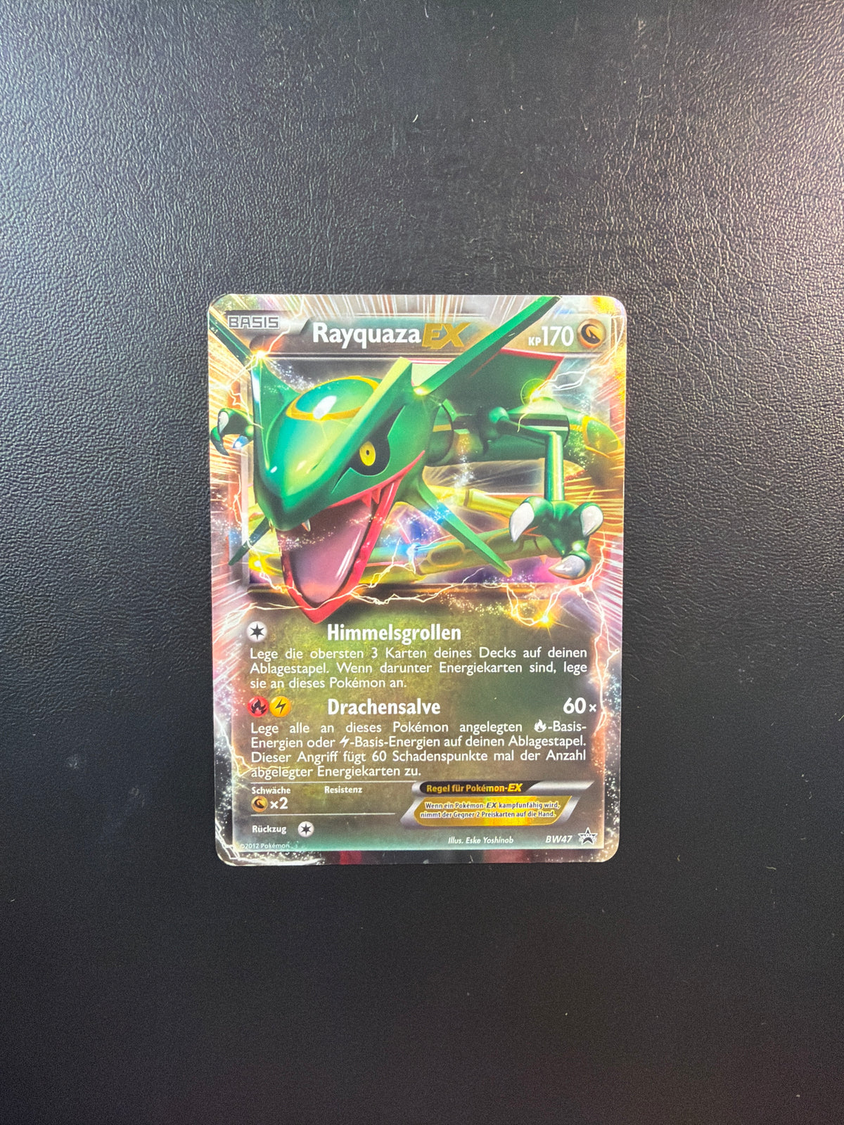 Pokémon Karte EX Promo Rayquaza BW47 Deutsch