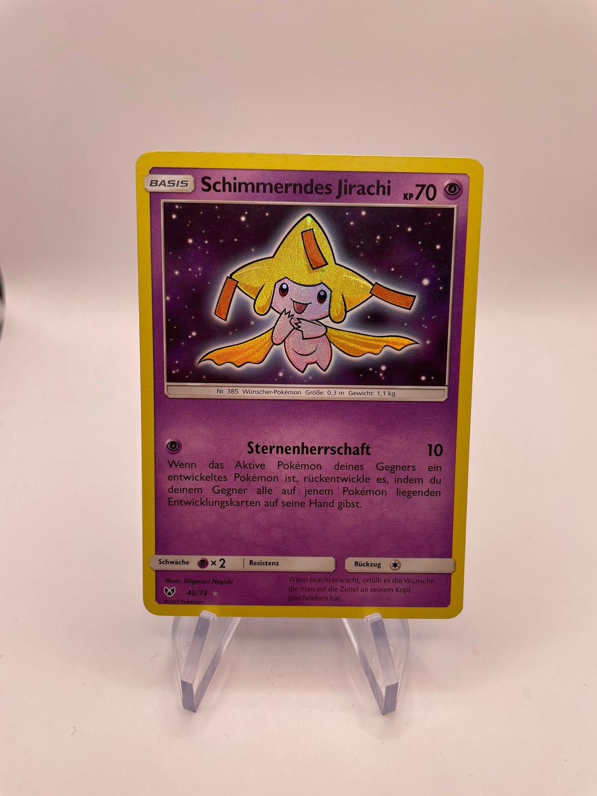 Pokémon Karte schimmerndes Jirachi 42/73 Deutsch