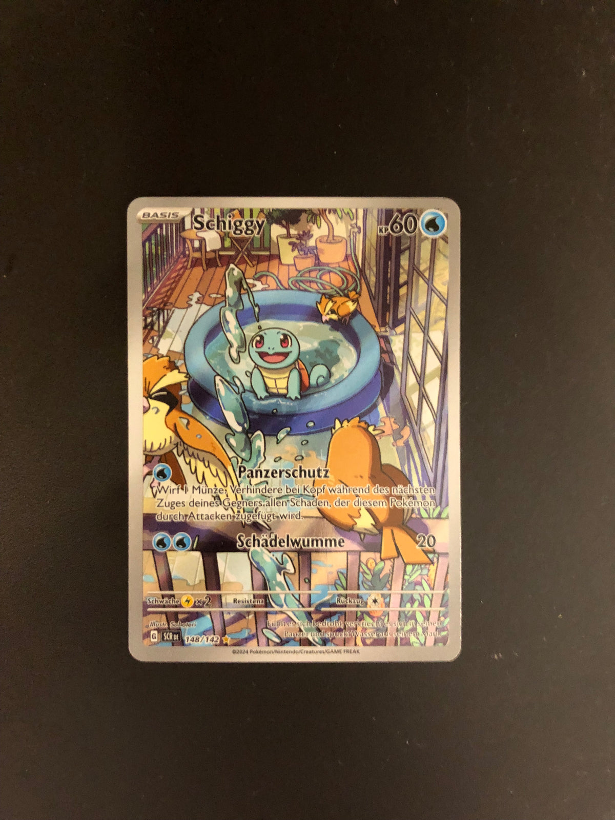 Pokemon Karte Art Rare Schiggy 148/142 Deutsch