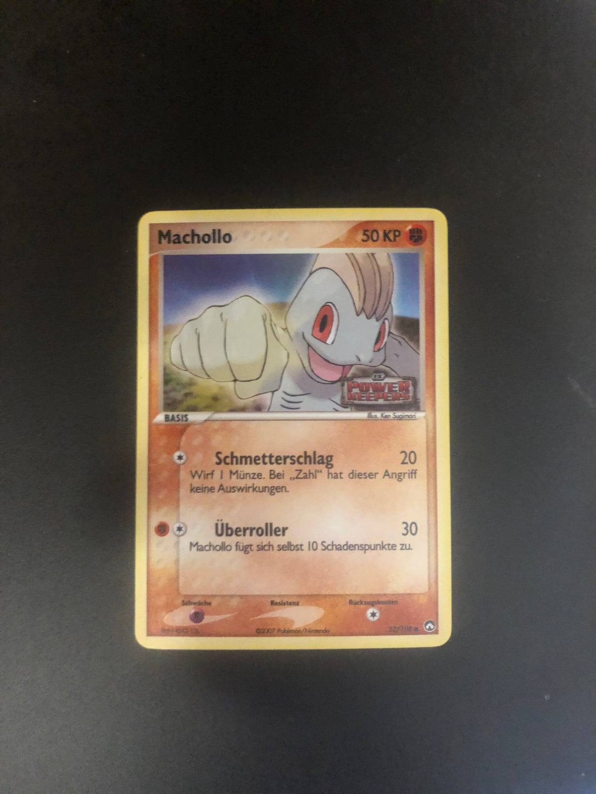 Pokemon Karte Machollo 53/108 Deutsch