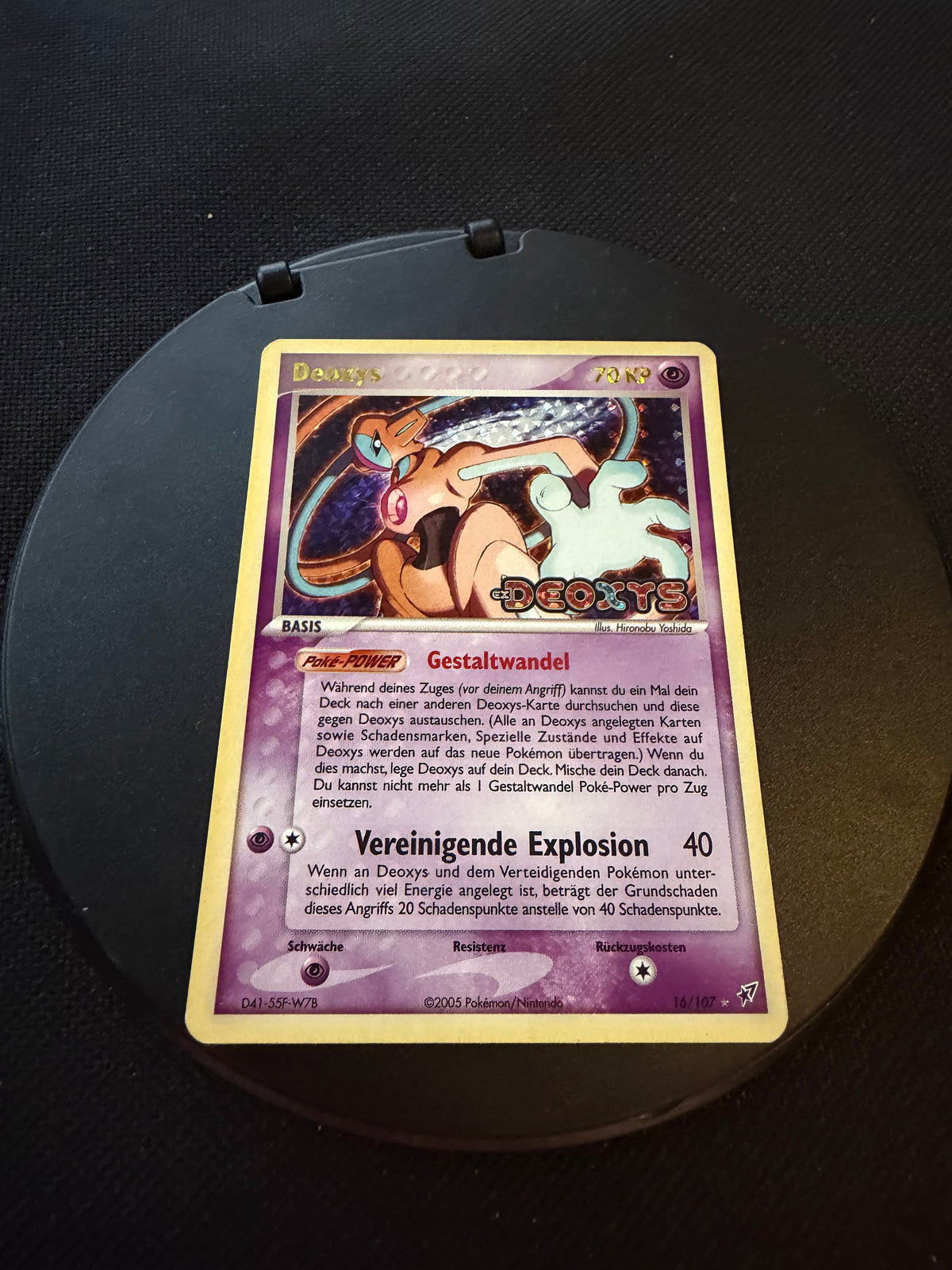 Pokemon Karte Stamp Deoxys 16/107 Deutsch