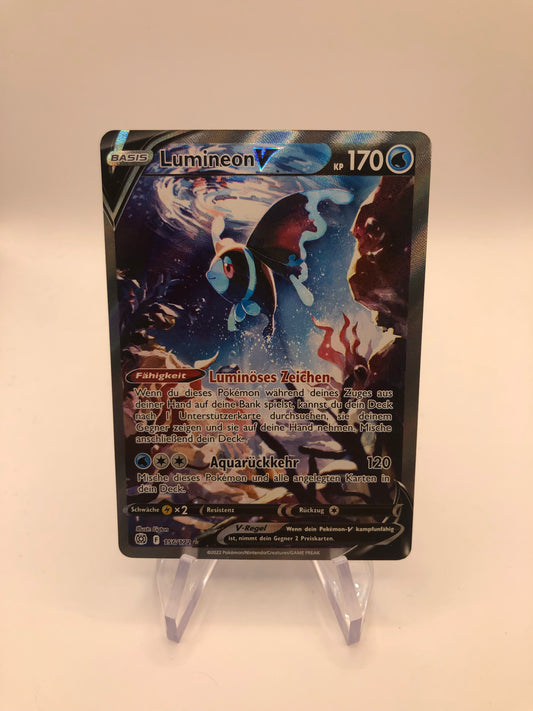 Pokemon Karte V Fullart Lumineon 156/172 Deutsch