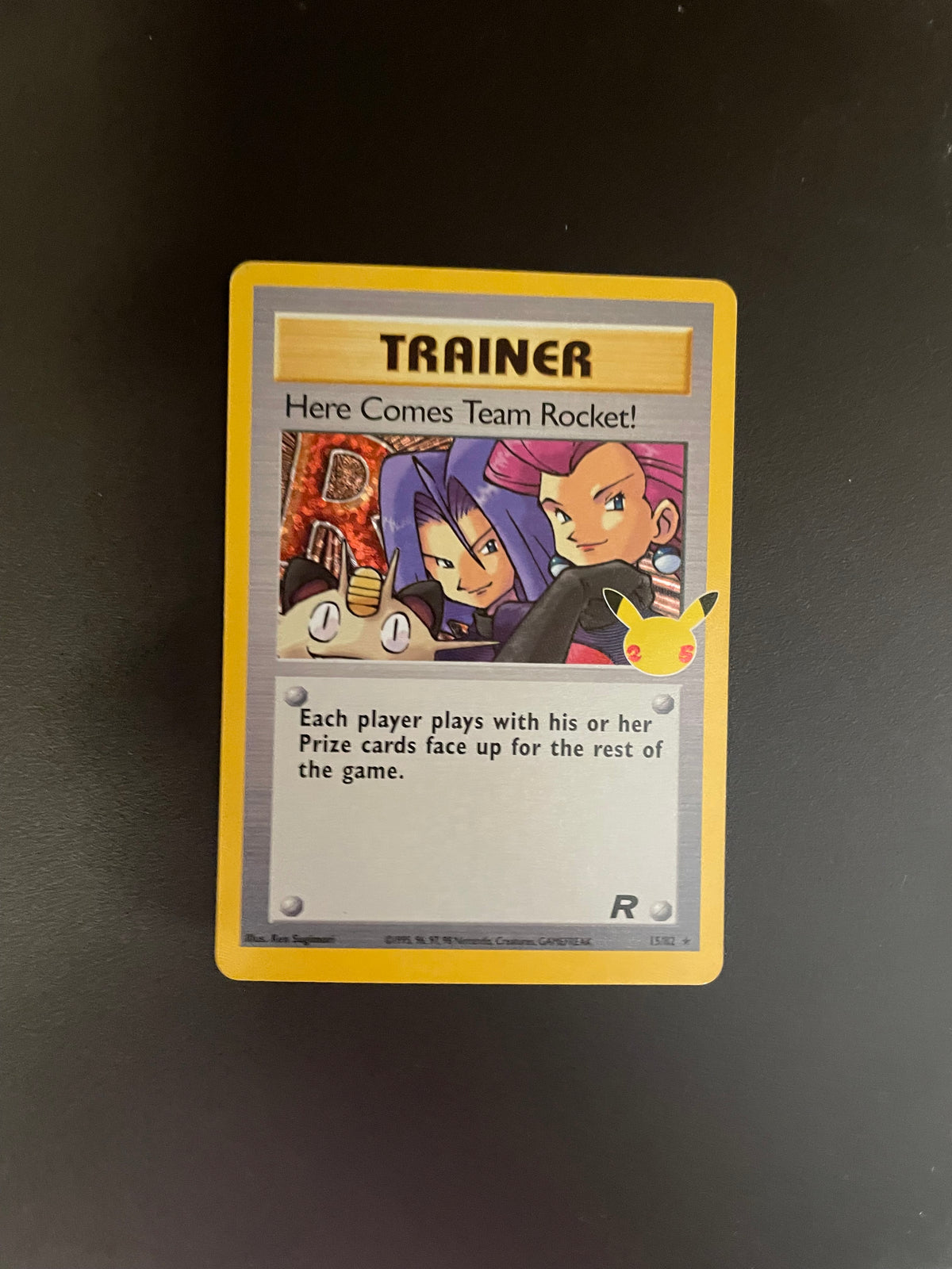 Pokemon Karte Trainer Celebration Here Comes Team Rocket 15/82 Englisch