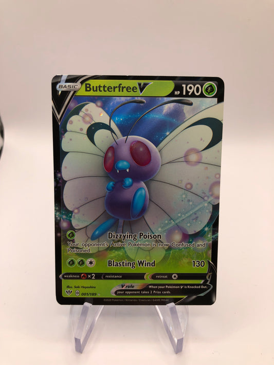 Pokemon Karte V Butterfree 1/189 Englisch