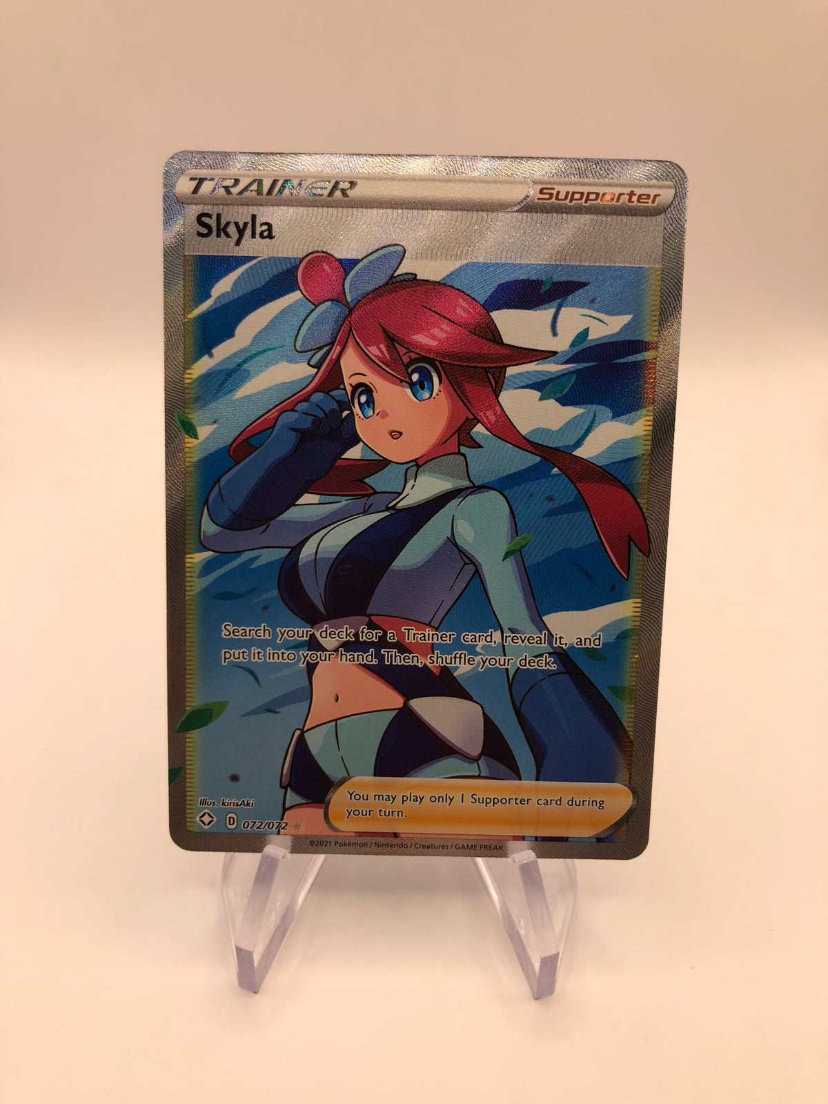 Pokemon Karten Trainer Fullart Skyla 72/72 Englisch