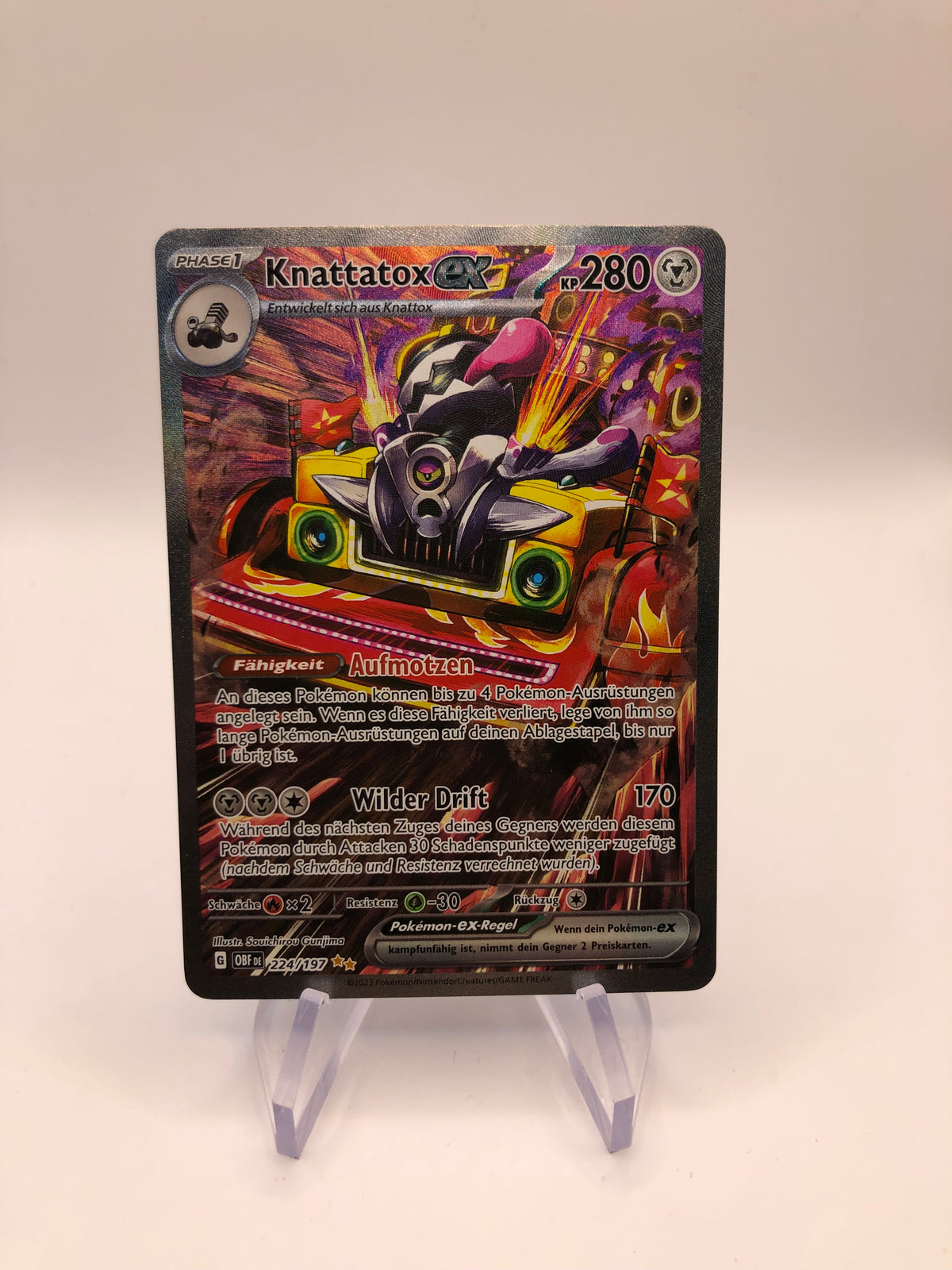 Pokemon Karte EX Knattatox 224/197 Deutsch