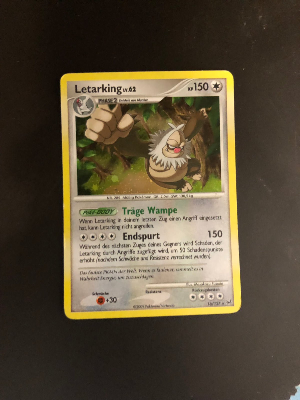 Pokemon Karte Holo Letarking 16/127 Deutsch