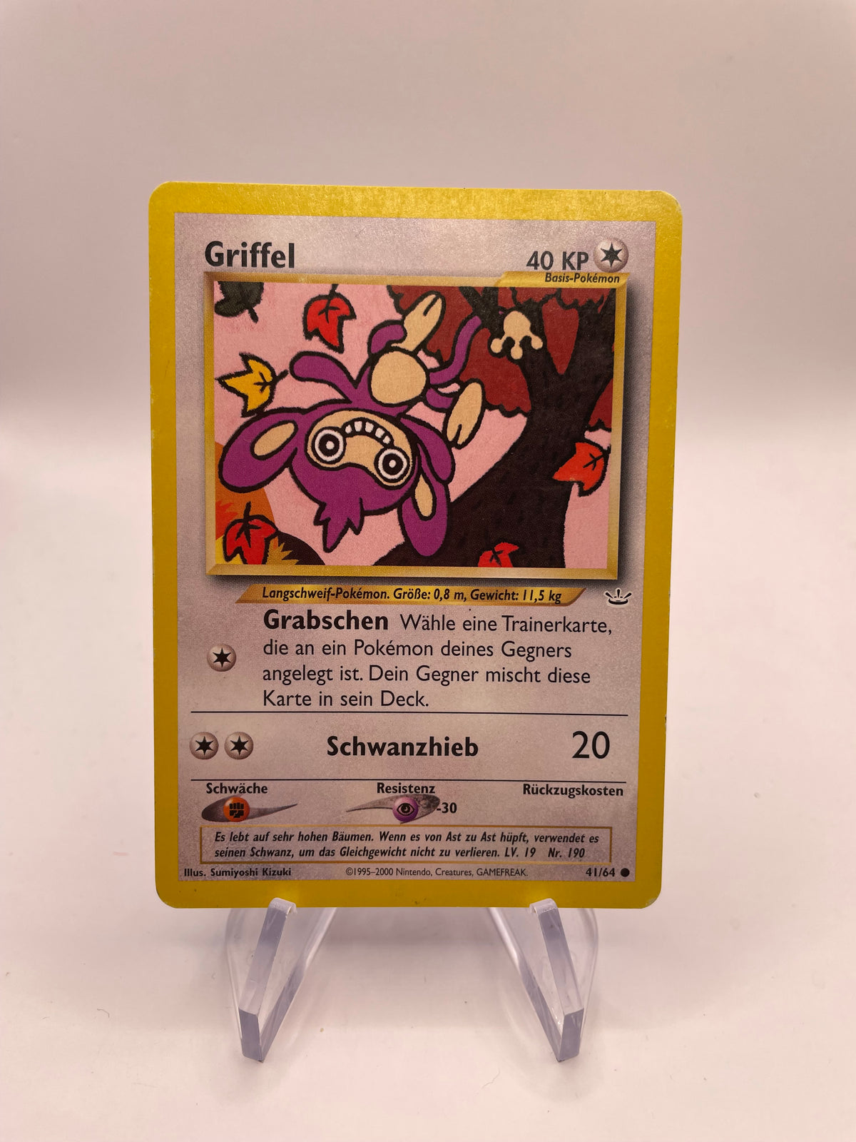 Pokemon Karte Neo Revolution Griffel 41/64 Deutsch