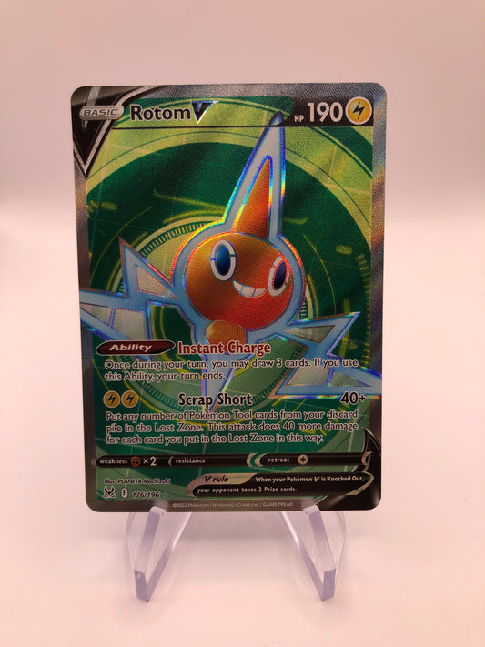 Pokemon Karten V Fullart Rotom 176/196 Englisch