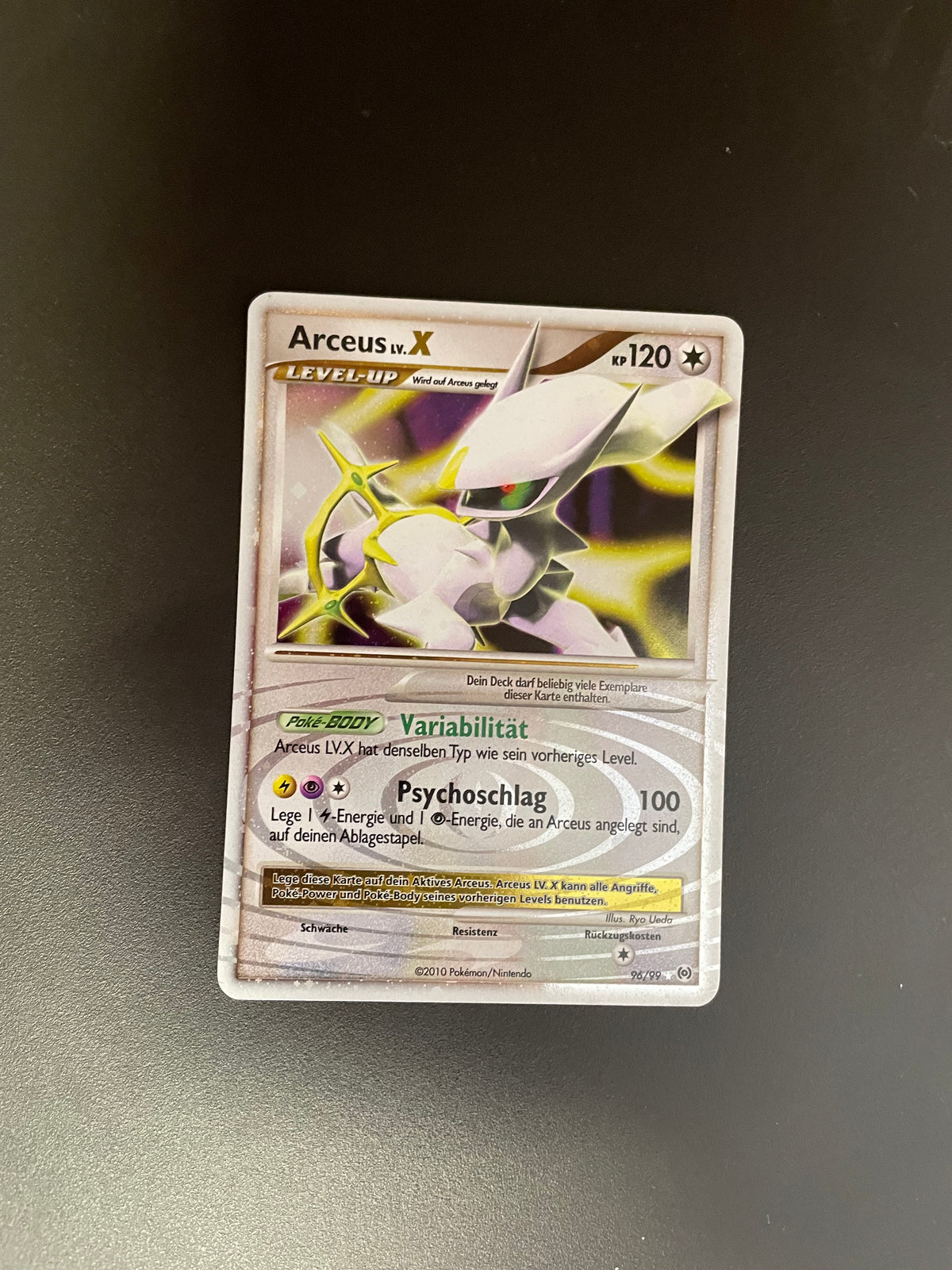 Pokemon Karte Lv.X Arceus 96/99 Deutsch