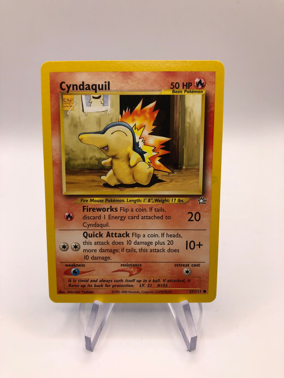 Pokemon Karte Neo Genesis Cyndaquil 57/111 Englisch