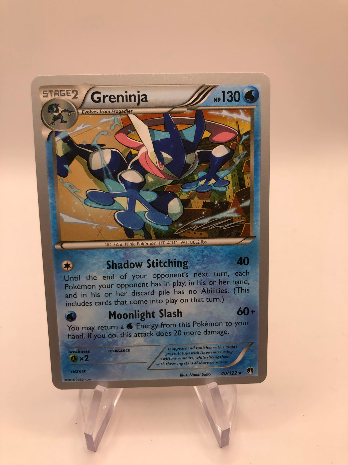 Pokemon Karte World Championships Greninja 40/122 Englisch
