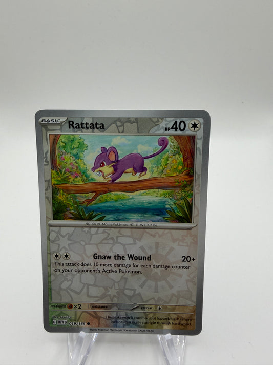Pokemon Karte Reverse 151 Rattfratz 19/165 Englisch