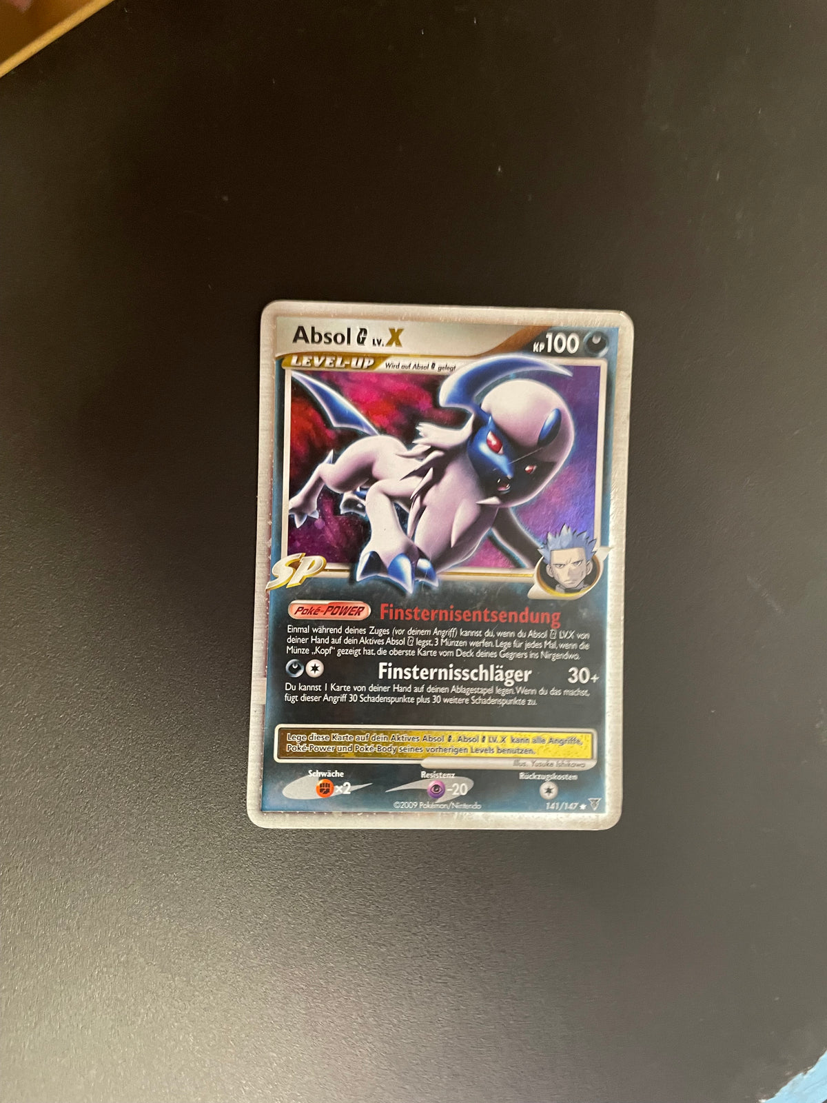 Pokemon Karte Lv.X Absol 141/147 Deutsch