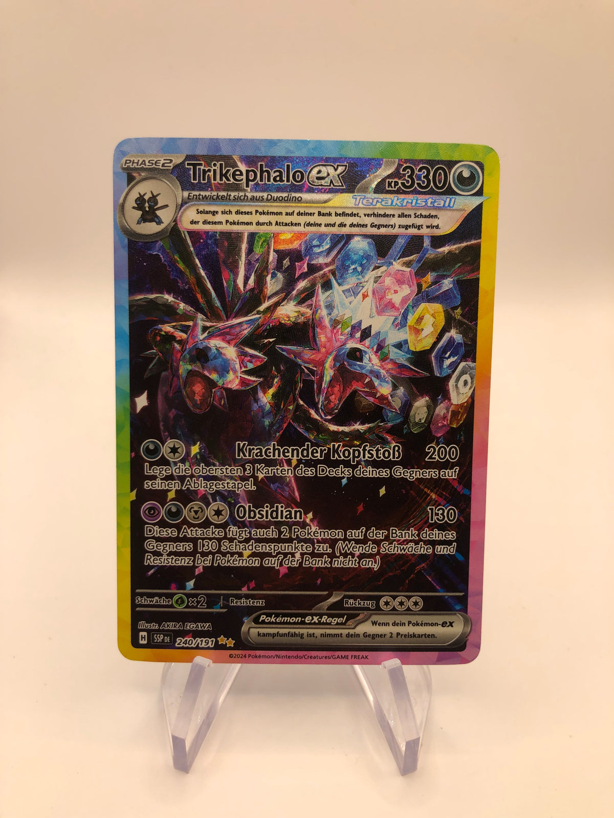 Pokemon Karte EX Trikephalo 240/191 Deutsch