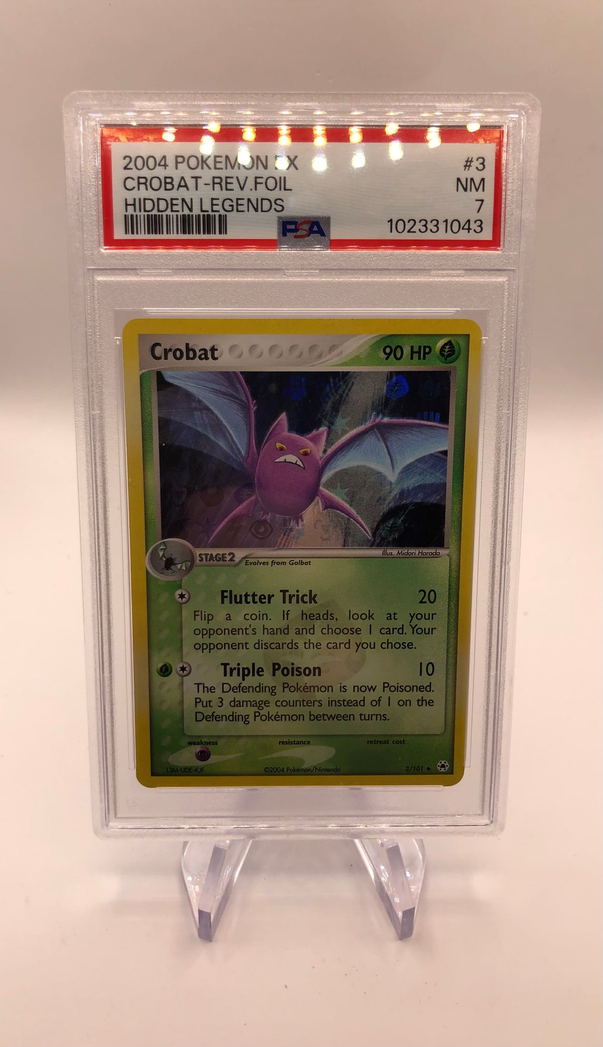 Pokemon Karte Psa 7 Reverse Iksbat 3/101 Englisch