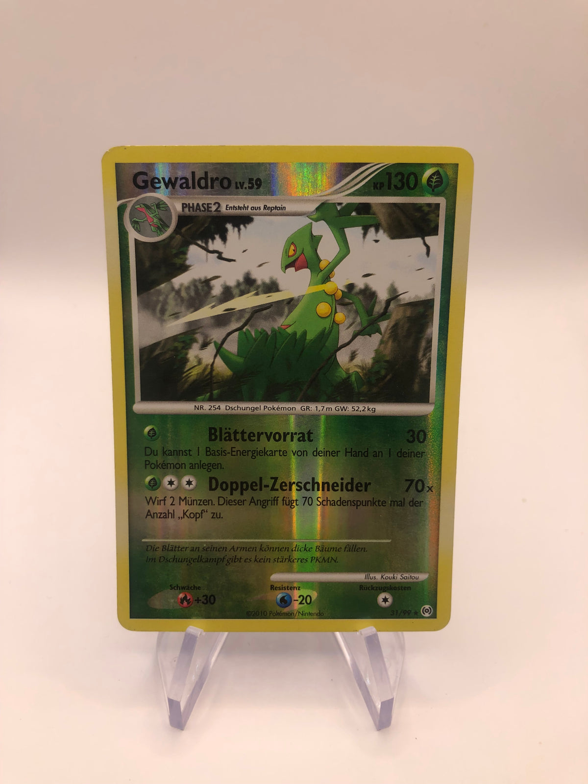 Pokémon Karte Revers Gewaldro 31/99 Deutsch