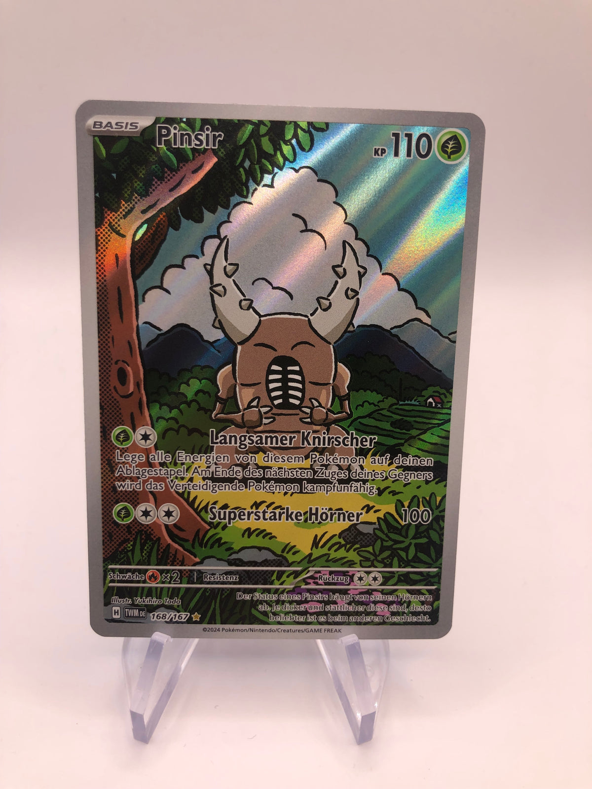 Pokemon Karte Art-Rare Pinsir 168/167 Deutsch