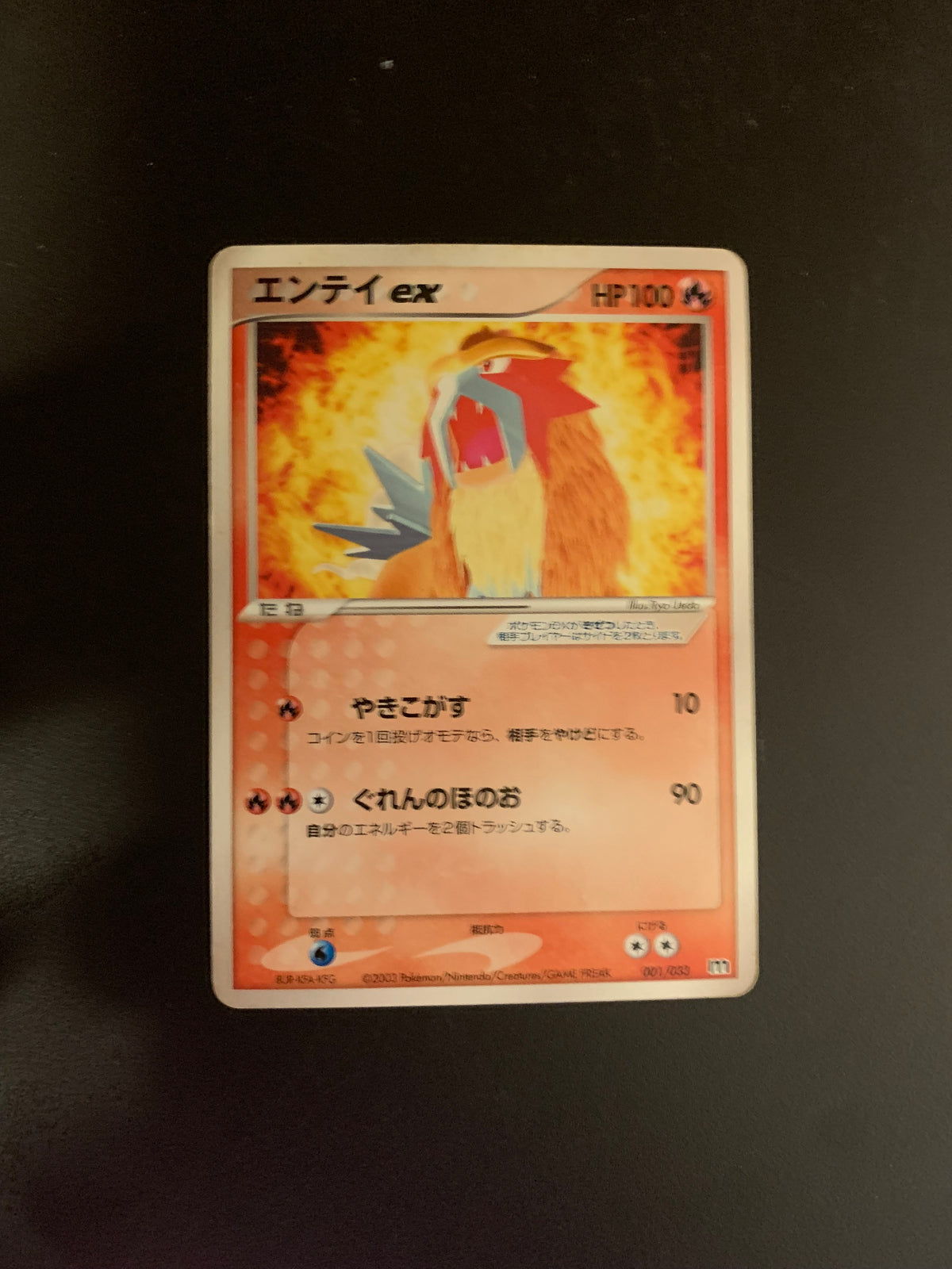 Pokemon Karte EX Entei 1/33 Japanisch