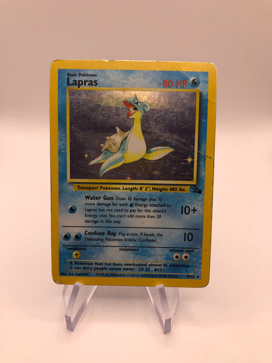 Pokemon Karten Holo Lapras 10/62 Englisch