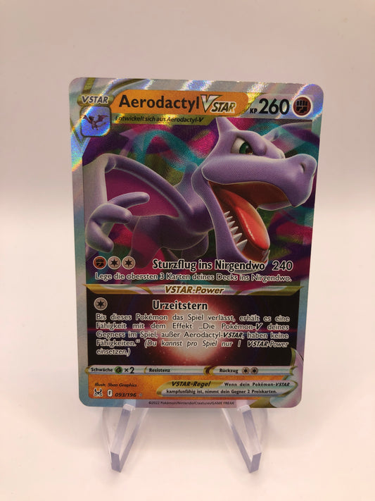 Pokemon Karte Vstar Aerodactyl 93/196 Deutsch