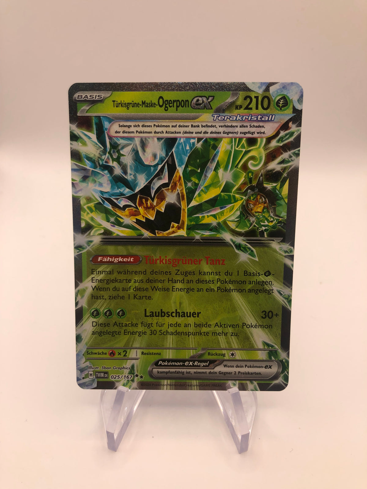 Pokemon Karte EX Ogerpon 25/167 Deutsch
