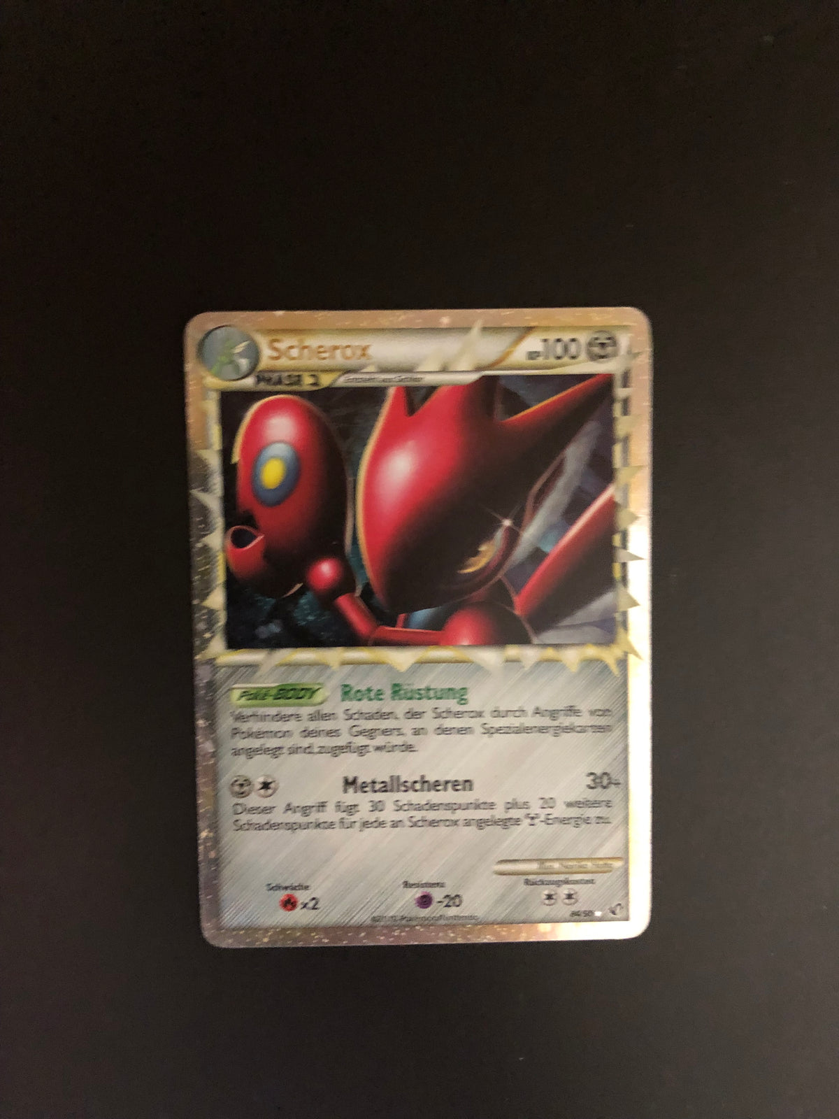 Pokemon Karte Holo Prime Scherox 84/90 Deutsch