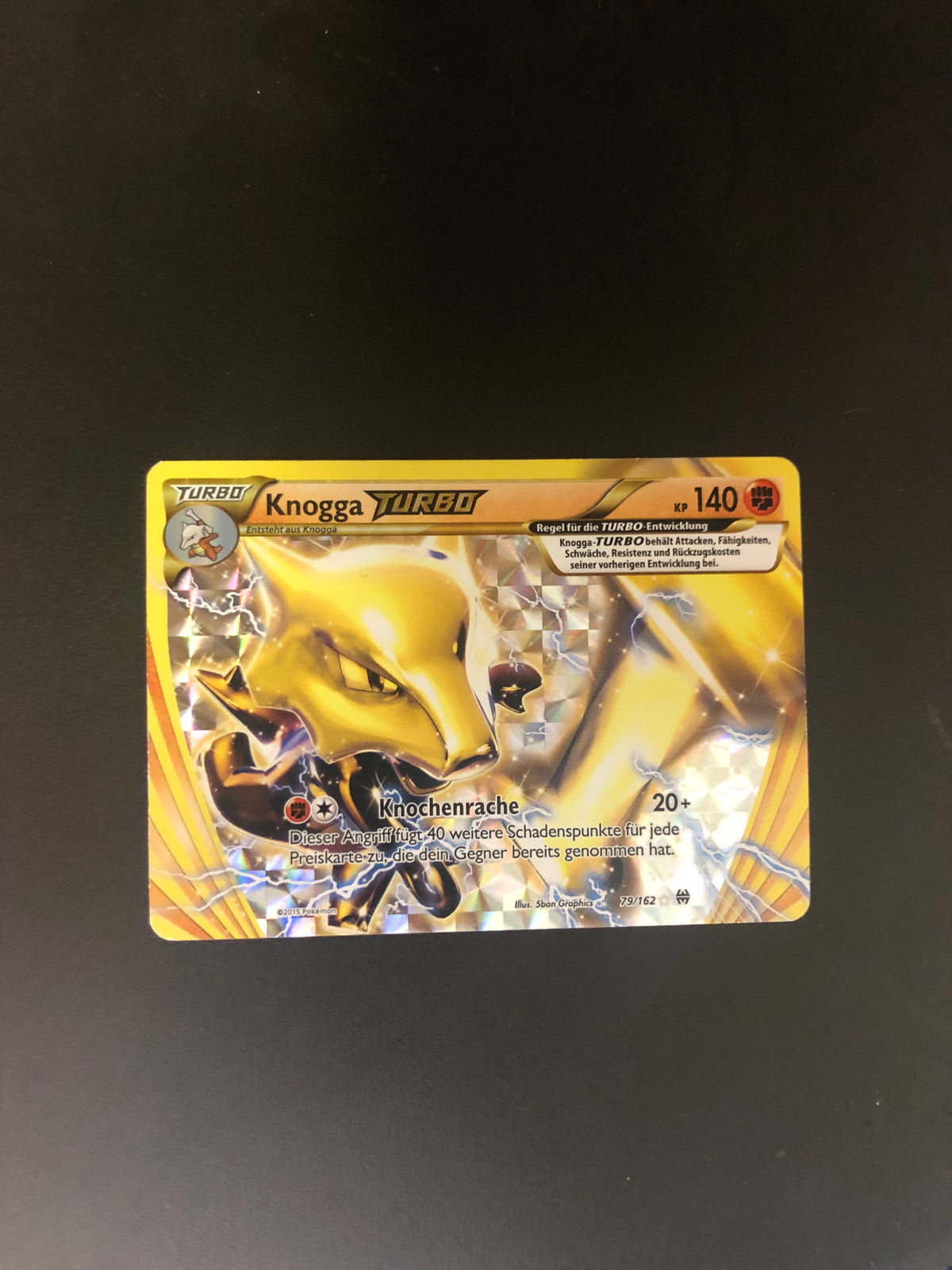 Pokémon Card Knogga Turbo 79/162 German