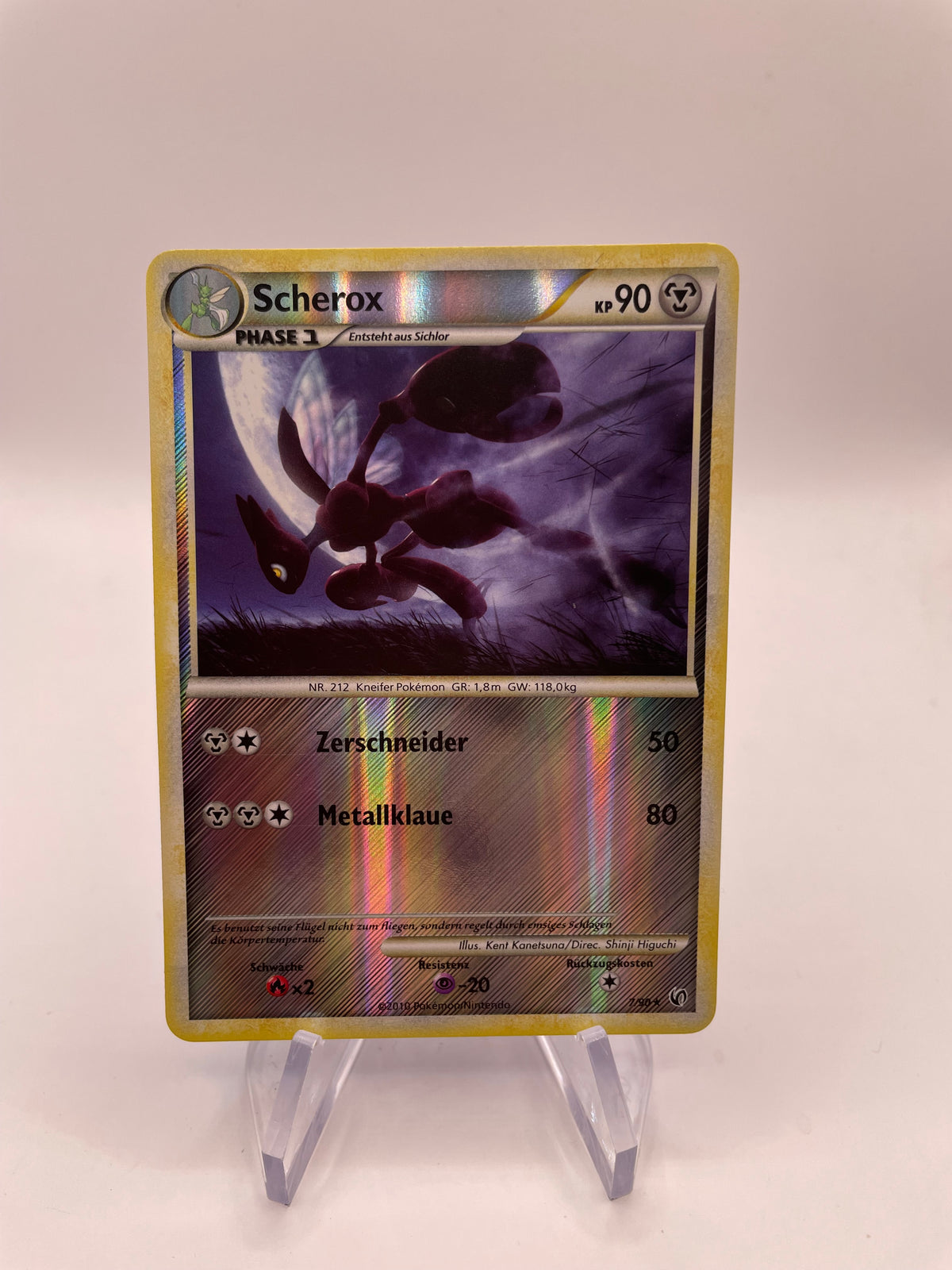 Pokemon Karte Revers Scherox 7/90 Deutsch