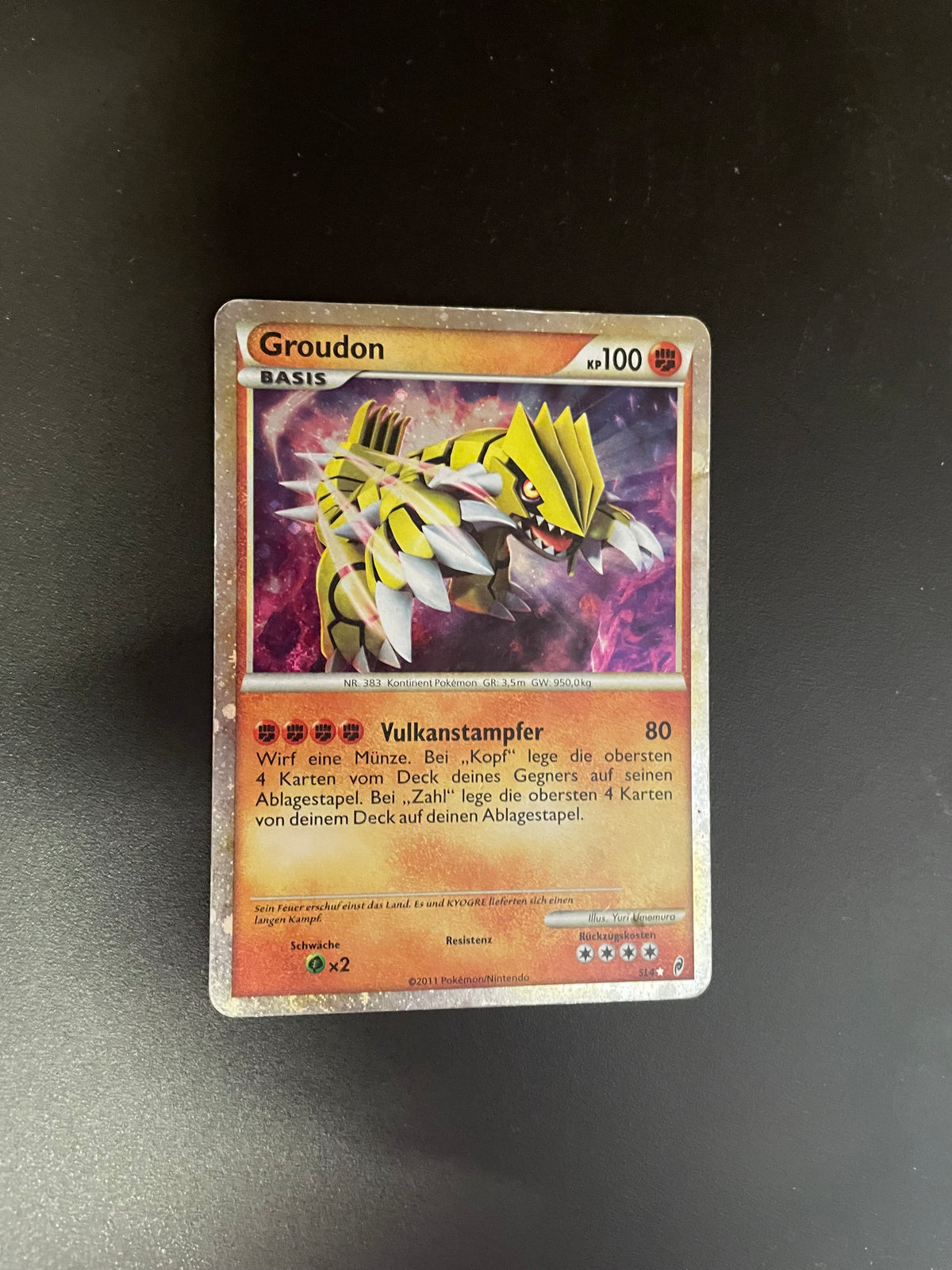 Pokemon Karte Groudon SL4 Deutsch