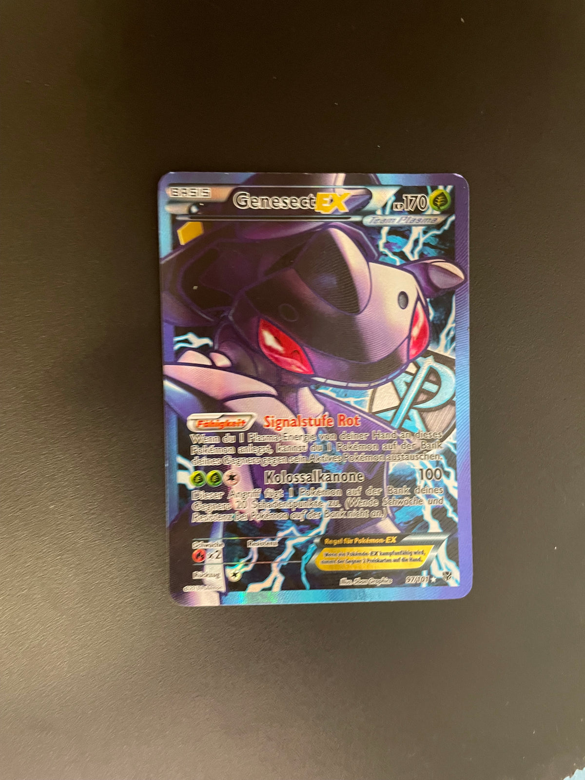 Pokemon Karte EX Genesect 97/101 Deutsch